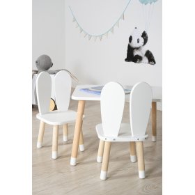 Gyermek asztal székekkel - Oushka - fehér, Ourbaby®