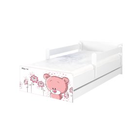 Gyerekágy MAX Pink Tedy Bear 160x80 cm - fehér