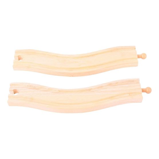 Bigjigs Rail Íves sínek 22 cm 2 db