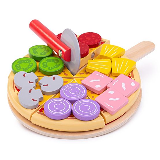 Bigjigs Toys fából készült pizzaszeletelő