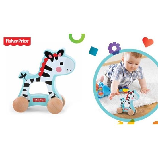 Fisher Price - guruló fa zebra