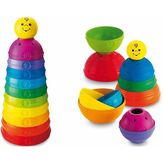 Fisher Price - színes csészepiramis