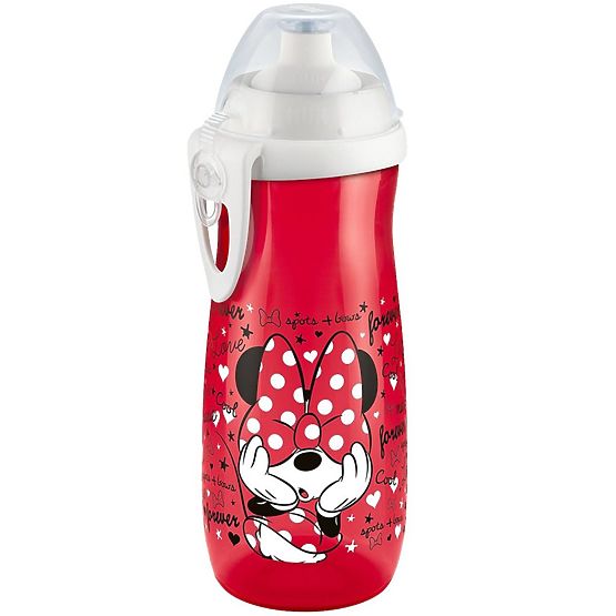 Gyermekek üveg NUK Sport Cup Disney Mickey 450 ml piros