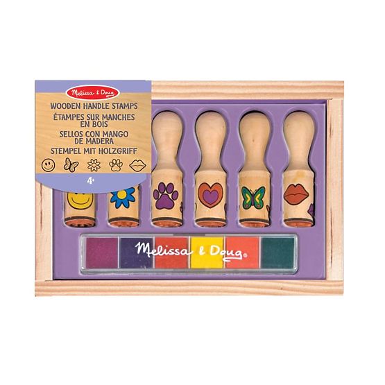 Melissa & Doug fa bélyegző készlet - 6 db