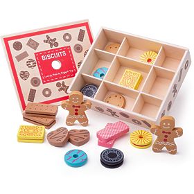 Bigjigs Toys Box fa keksszel, Bigjigs Toys