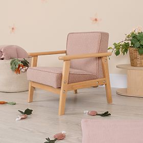 Gyerek retro rózsaszín fotel Sakura, Ourbaby®