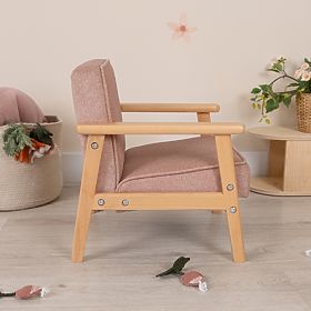 Gyerek retro rózsaszín fotel Sakura, Ourbaby®